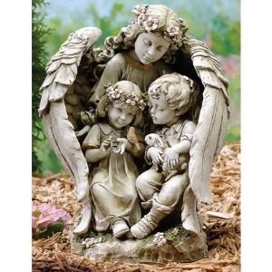 16 Joseph's Studio Angel with Children Outdoor Garden Statue - All