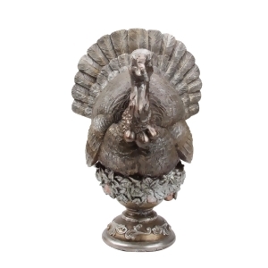 10 Thanksgiving Autumn Harvest Bronze Finish Turkey Table Top Decoration - All