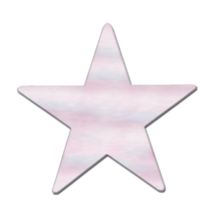 Club Pack of 24 Opalescent Metallic Foil Star Cutout Party Decorations 15 - All