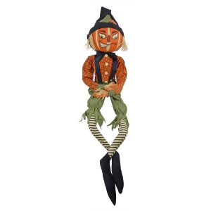 66 Gathered Traditions Scarecrow Decorative Halloween Figure - All