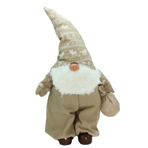 27.5 Beige and White Jolly James Gnome Christmas Tabletop Decoration - All
