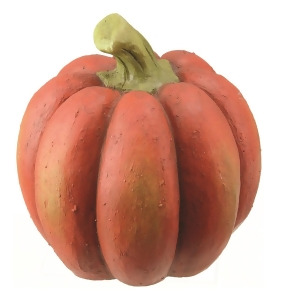 11.25 Fall Harvest Orange Artificial Pumpkin Thanksgiving or Halloween Table Top Decoration - All