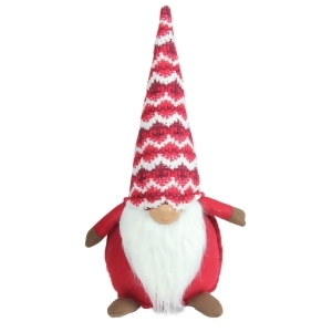 15 Christmas Morning Red and White Christmas Gnome with Fancy Cap Tabletop Figure - All
