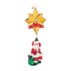 Christopher Radko Glass Royal Star Santa Christmas Ornament #1017739 - All