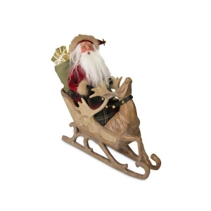 13 Limited Edition Santa in Sleigh with Reindeer Christmas Table Top Decoration - All