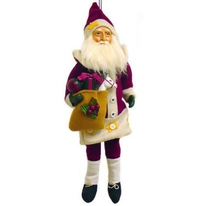 Country Santa Claus With Gifts Cloth Christmas Ornament 14 - All