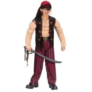 Muscle Pirate Boy's Halloween Costume Size Small 4-6 #5806 - All