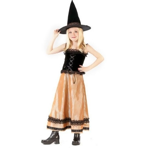 Elegant Witch Girl's Halloween Costume Size Small 4-6 #5929 - All