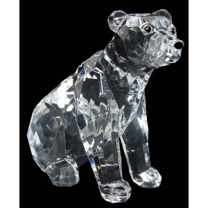 6 Icy Crystal Seated Adult Polar Bear Table Top Figure - All