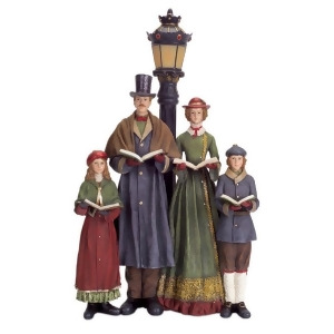 20 Led Lighted Carolers with Lamp Post Table Top Christmas Decoration - All
