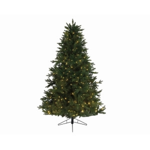 7.5' x 58 Pre-Lit Everlands Skandia Fir Artificial Christmas Tree Warm Clear Led Lights - All