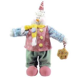 20 Glittery Pastel Plush Christmas Candy Snowman #16282 - All