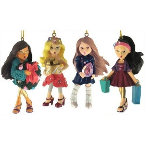 Set of 4 Bratz Kloe Sasha Yashim Jade Christmas Ornaments - All