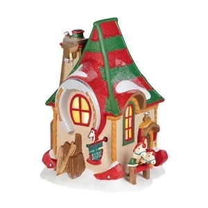 Department 56 North Pole Toy Land North Pole Hobby Horse Barn Porcelain Lighted Building #4036542 - All