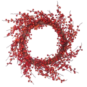 26 Vibrant Wild Fall Berry Artificial Christmas Wreath Unlit - All