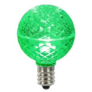 Club Pack of 25 Led G50 Green Replacement Christmas Light Bulbs E17 Base - All
