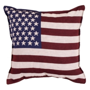 Set of 2 Patriotic United States Flag Square Decorative Tapestry Throw Pillows 17 - All