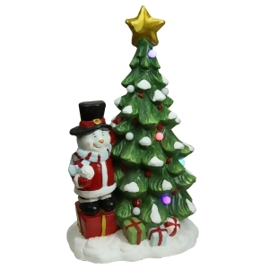 23 Christmas Morning Pre-Lit Led Tree with Santa Snowman Musical Christmas Tabletop Decoration - All