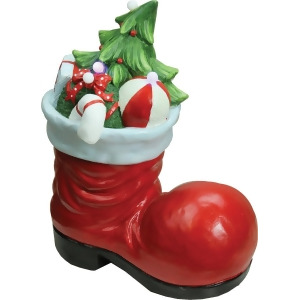19 Christmas Morning Led Lighted Santa Boot with Presents Musical Christmas Tabletop Decoration - All