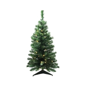 3' x 18 Pre-Lit Mixed Classic Pine Medium Artificial Christmas Tree Warm Clear Led Lights - All