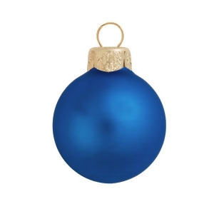 4Ct Matte Blue Delft Glass Ball Christmas Ornaments 4.75 120mm - All
