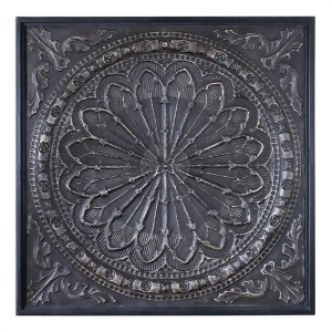 44 Osteria Ornate Italian Style Embossed Iron Hand-Rubbed Framed Wall Art - All