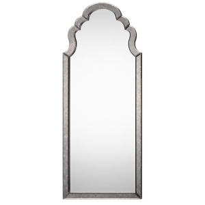 62 Christol French Inspired Hand Beveled Antiqued Frame Arched Wall Mirror - All