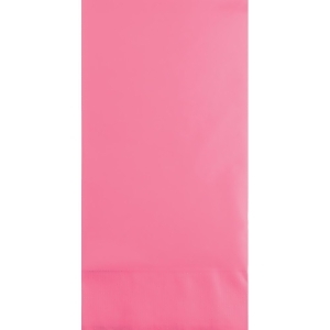 Club Pack of 192 Candy Pink 3-Ply Disposable Party Paper Guest Napkins 8 - All