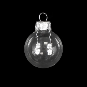 Shiny Clear Glass Ball Christmas Ornament 7 180mm - All