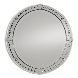 34 Looking Glass Style Frameless Oval Beveled Wall Mirror - All