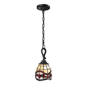 12.5 Dark Bronze Fall River Hand Crafted Glass Hanging Mini Pendant Ceiling Light Fixture - All
