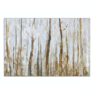 60 Hand Painted Modern Style Earth Tones Mystical Tree Forest Artwork on Canvas - All