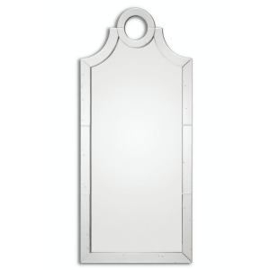 66 Caesar Turkish Arched Wall Mirror with Lightly Antiqued Glass Tile Frame - All