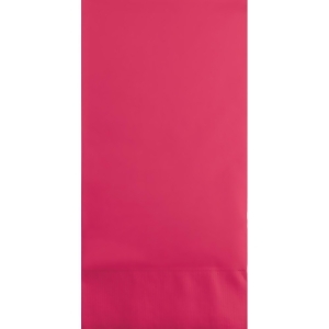 Club Pack of 192 Hot Magenta Pink 3-Ply Disposable Party Paper Guest Napkins 8 - All