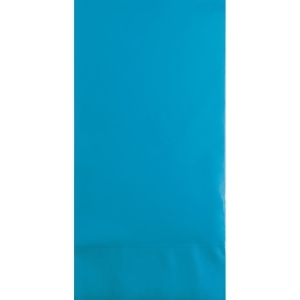 Club Pack of 192 Turquoise Blue 3-Ply Disposable Party Paper Guest Napkins 8 - All