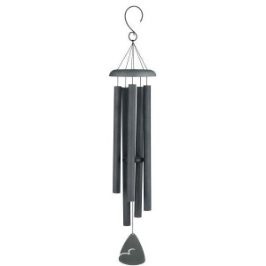 44 Silver Speckle Outdoor Patio Garden Wind Chime - All