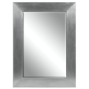 44.75 Elegant Rectangular Wall Mirror with Soft Sheen Aluminum Wrapped Frame - All