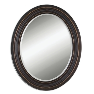 34 Olivia Oval Beveled Mirror with Dark Oil Rubbed Bronze Frame - All