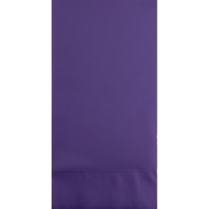 Club Pack of 192 Purple 3-Ply Disposable Party Paper Guest Napkins 8 - All