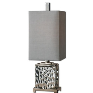 32 Carolyn Kinder Polished Nickel and Silver Water Glass Buffet Table Lamp - All