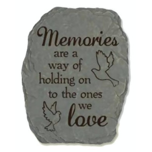10.5 Slate-Look Inspirational Memories and Love Decorative Outdoor Garden Stone - All