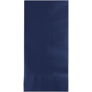 Club Pack of 600 Navy Blue 2-Ply Disposable Party Paper Guest Napkins 8 - All