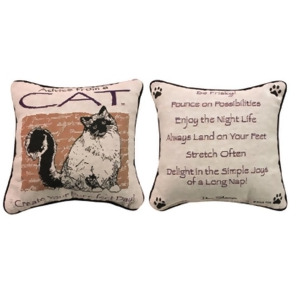Advice from a Cat Decorative Throw Pillow 12.5 x 12.5 - All
