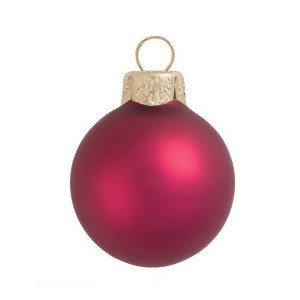 4Ct Matte Soft Berry Glass Ball Christmas Ornaments 4.75 120mm - All