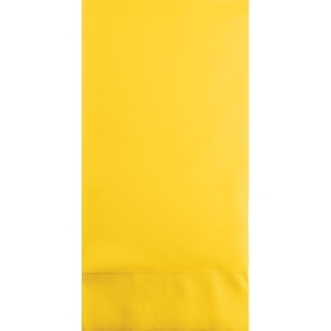 Club Pack of 192 School Bus Yellow 3-Ply Disposable Party Paper Guest Napkins 8 - All