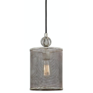 13 Vintage Style Distressed Rusted Screen Shade Mini Pendant Hanging Ceiling Light - All