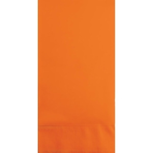 Club Pack of 192 Sunkissed Orange 3-Ply Disposable Party Paper Guest Napkins 8 - All