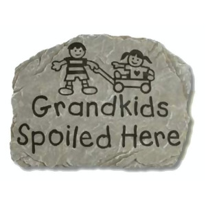 10.5 Slate-Look Grandkids Welcome Decorative Outdoor Patio Garden Stone - All