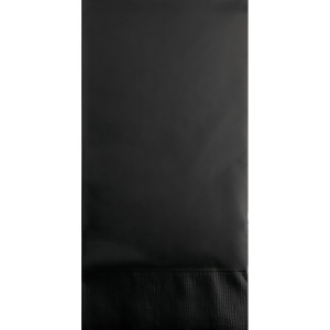 Club Pack of 192 Jet Black 3-Ply Disposable Party Paper Guest Napkins 8 - All