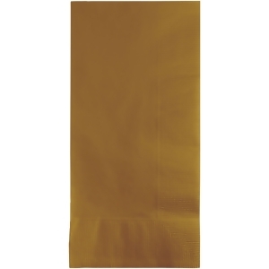 Club Pack of 600 Glittering Gold 2-Ply Disposable Party Paper Guest Napkins 8 - All